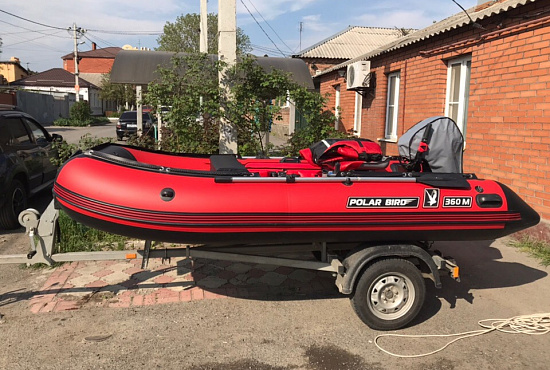 Polar bird 360 М на прицепе фото Р. Корнева