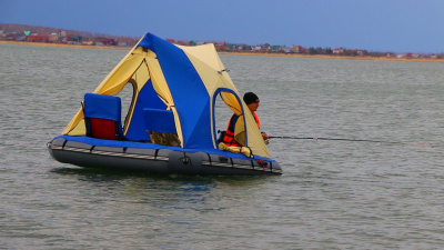 Надувной плот-палатка Polar bird Raft 260+слани стеклокомпозит